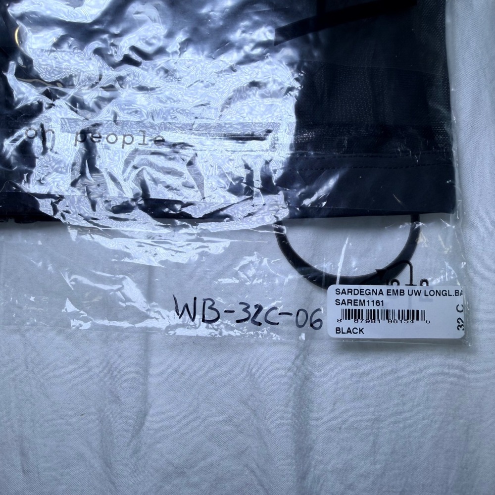 Cosabella Sardegna Embroidered Underwire Longline Bra Black - Size 32C / NWT - Picture 6 of 7